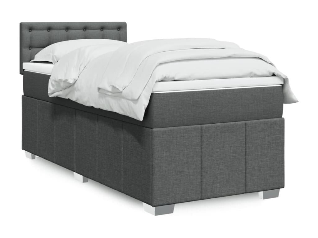 Zensova à Zensova de lit avec matelas Gris foncé 80x200 cm Zensova IGWD47638