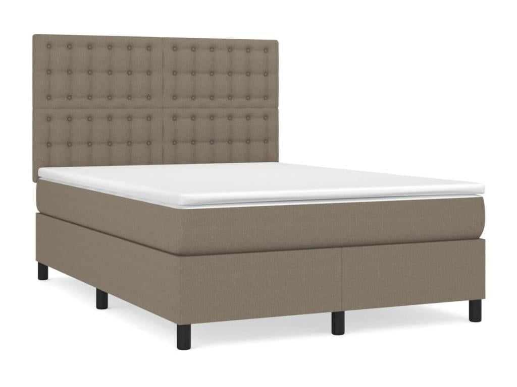 Sommier à Ventoriq de lit avec matelas Ventoriq 140x200 cm Tissu ERUQ32338