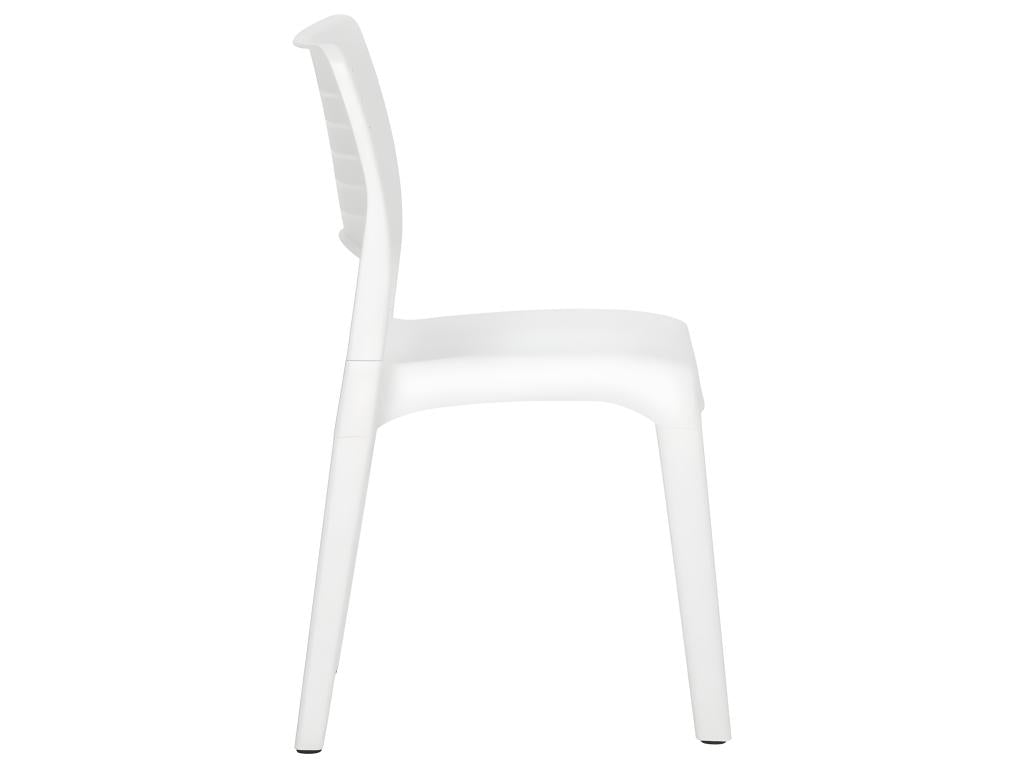 Chaises de jardin lot de 2 Blanc Polypropylène WFSP36575