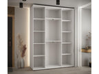 ARMOIRE Lumenao 1 À PORTES COULISSANTES 235.2/170/45 3 portes Blanc/Noir/Argent NYLS70738