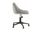 Chaise pivotante de bureau Gris clair Velours 25 TZJQ15042