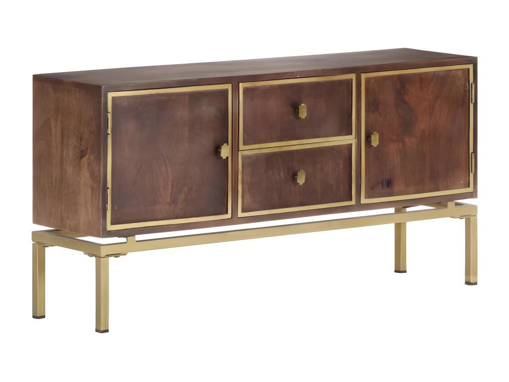 Buffet 120x29x60 cm Bois de manguier massif HUQO74439