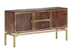 Buffet 120x29x60 cm Bois de manguier massif HUQO74439