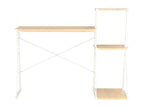 Bureau avec étagère Blanc et chêne 116x50x93 cm CKQA06796