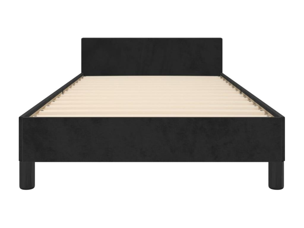Cadre de lit sans matelas Zensova 100x200 cm velours PAMD82740