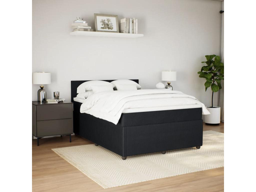 Zensova à Zensova de lit avec matelas Zensova 140x200 cm Velours JKBV69120