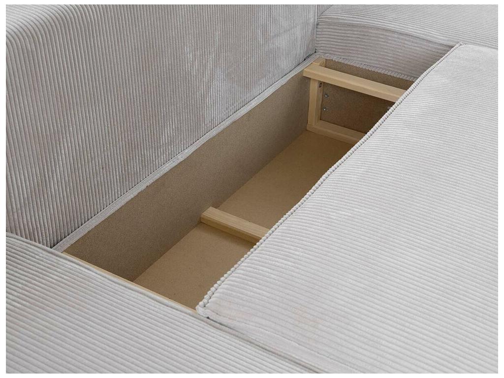 Canapé d'angle Zensova 108 Vert Fonction de couchage Boîte de literie 279x181x94cm GFEB41870