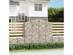 Panier de gabions arqué 200x30x180-200 Fer galvanisé MXAO54385