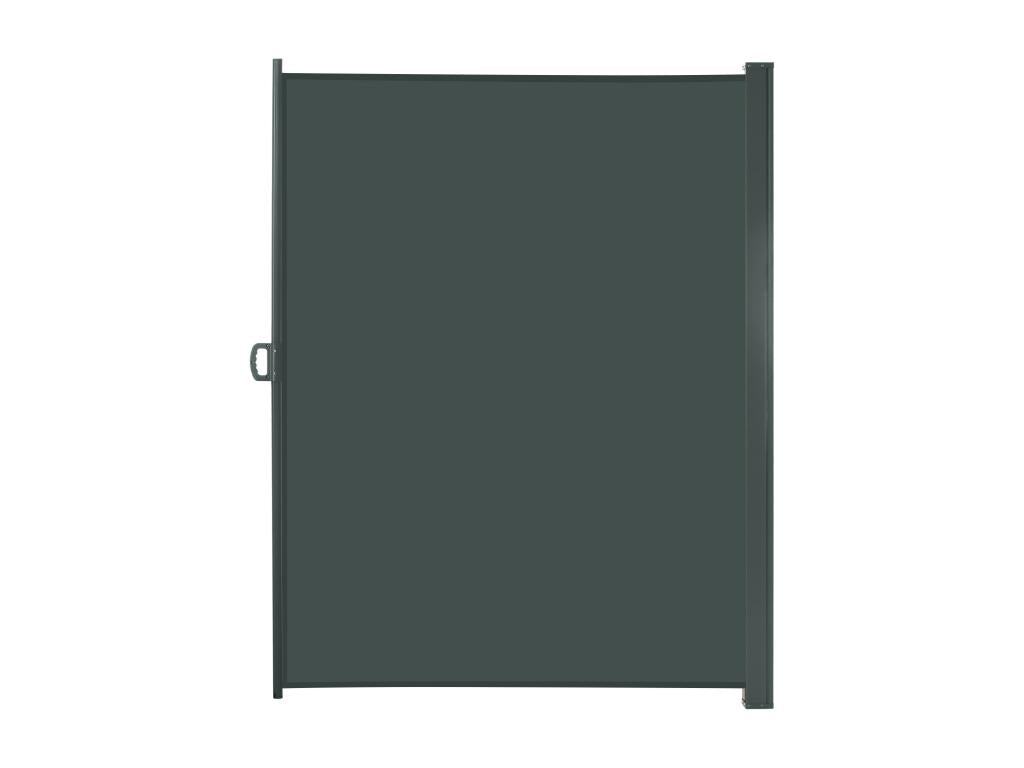 Store latéral Lumenao-vue paravent rétractable dim- 3L x 2H m polyester imperméable anti-UV haute densité gris IWLJ36532