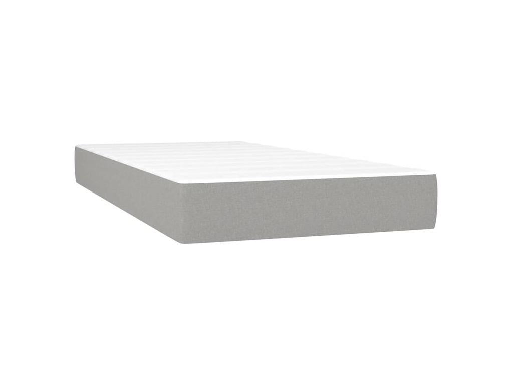 Zensova à Zensova de lit avec matelas Gris clair 90x200 Zensova SWIZ93011