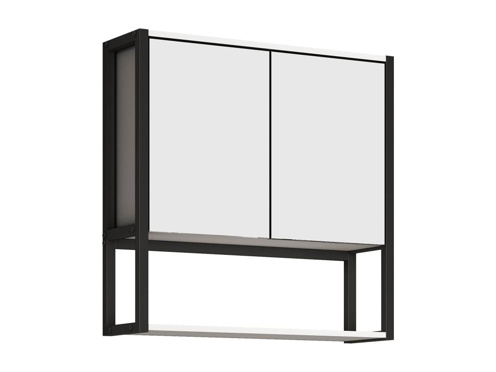 Lumenao miroir de salle de bain miroir mural armoire de toilette Edino 60x60 cm blanc MJTS52015