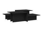 Tables basses 2 pcs Noir Bois d'ingénierie TGGG17161