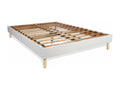 Pack prêt à dormir matelas Mémoire de forme Lumenao 160x200 3zones confort sommier Lumenao blanc 2 oreillers couette HPQE49938