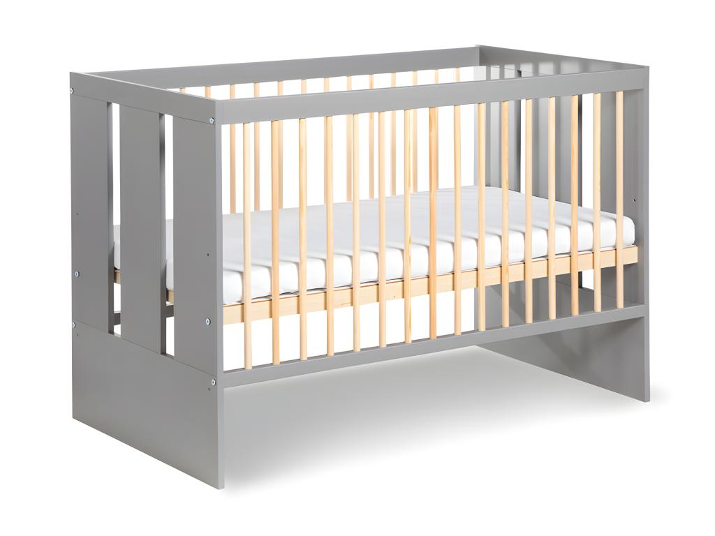 Lit Bébé Zensova 60x120 Pin - Pin - gris FXPQ65497