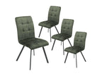 Lumenao - Lot de 4 Chaises Capitonnées Vert HEJV94932