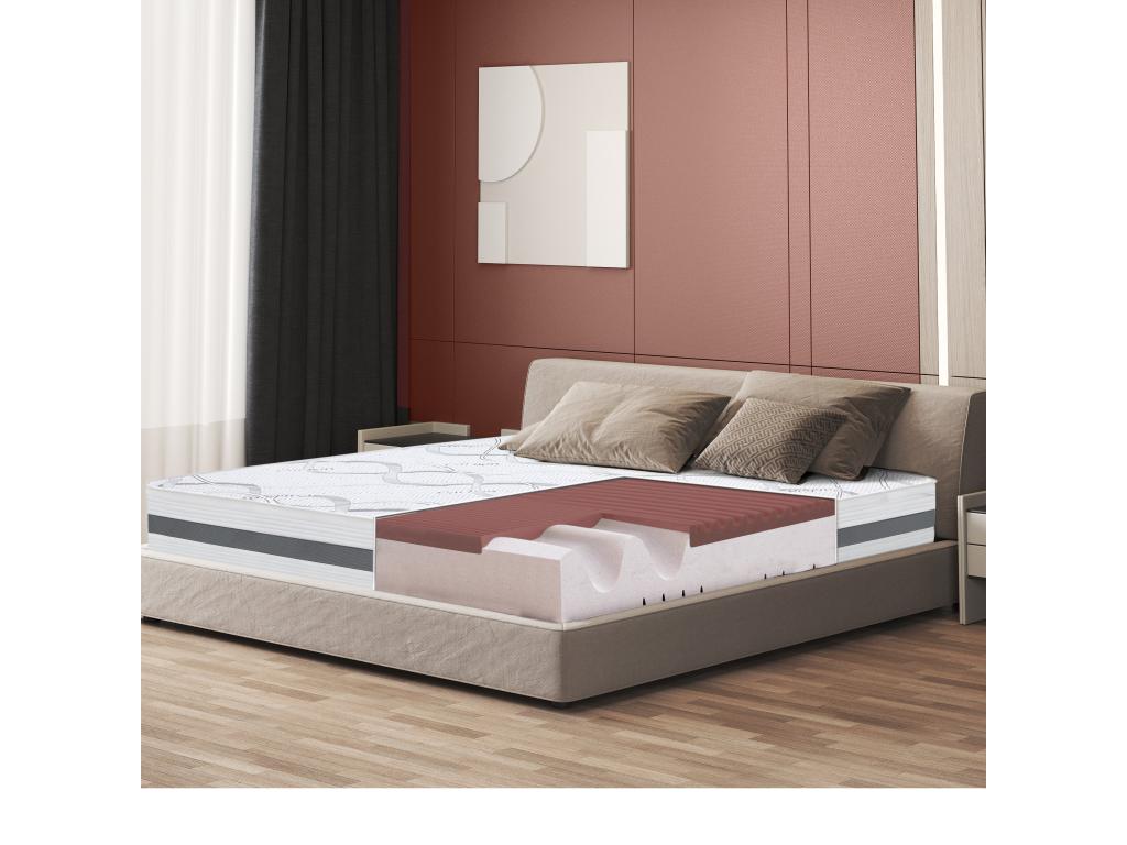 Matelas Simple 125x180 à mémoire de forme - Qualité Premium - Hauteur 27 cm - Fabriqué en Italie ZBPF26410