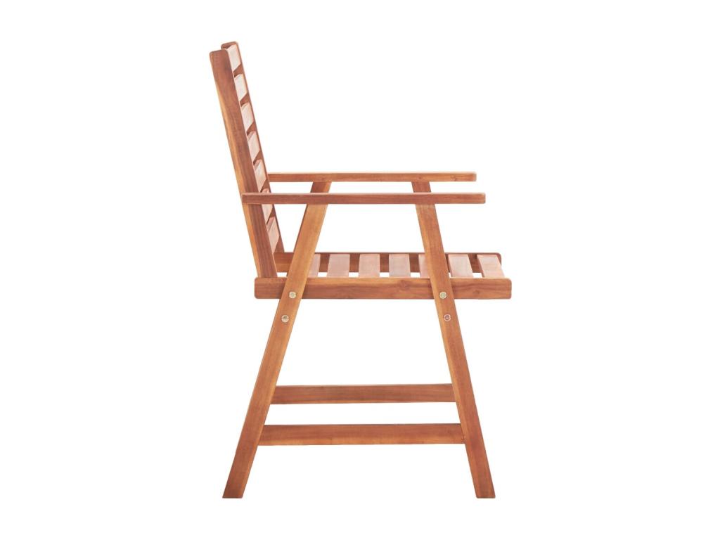 Chaises de salle à manger d'extérieur 8 pièces ZensovaZensova massif ZWQW08533