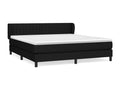Lit à sommier tapissier avec matelas Noir 180x200 cm Tissu FMHG39780