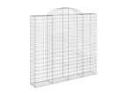 Paniers à gabions arqués 10 pcs 200x50x180-200 Fer galvanisé GULH25643