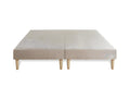 Pack prêt à dormir matelas LE Zensova 200x200cm Mémoire de forme - Ep- 30cm double sommiers Beige 2 oreillers couette LCQK22183