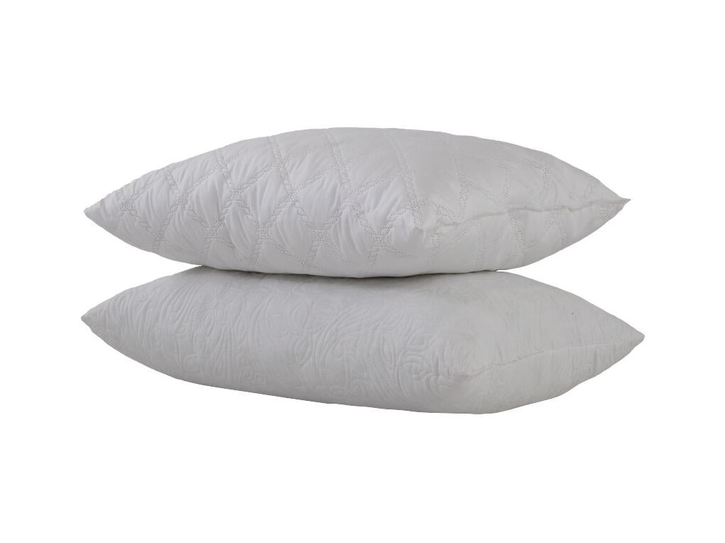 Ensemble Matelas mousse Luxe - 140x190cm et 2 Oreillers 50x70 et Sommier Blanc KTGO24922