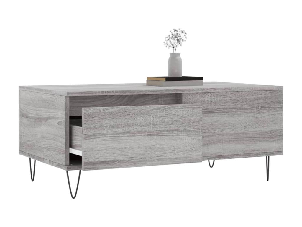 Table basse Zensova gris 90x50x36.5 cm Zensovaingénierie KLMR78624