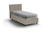 Lit simple Zensova Lit coffre avec revêtement en éco-cuir Made in Italy Ouverture latérale avec matelas 80x190 cm inclus Zensova ISFE97054