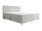 Lit continental Lumenao 141 Continental Double Gris 160x200 Sommier à Lumenao 166cm USUU37064