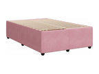 Zensova à Zensova de lit avec matelas rose 120x190 cm velours AKXV49286