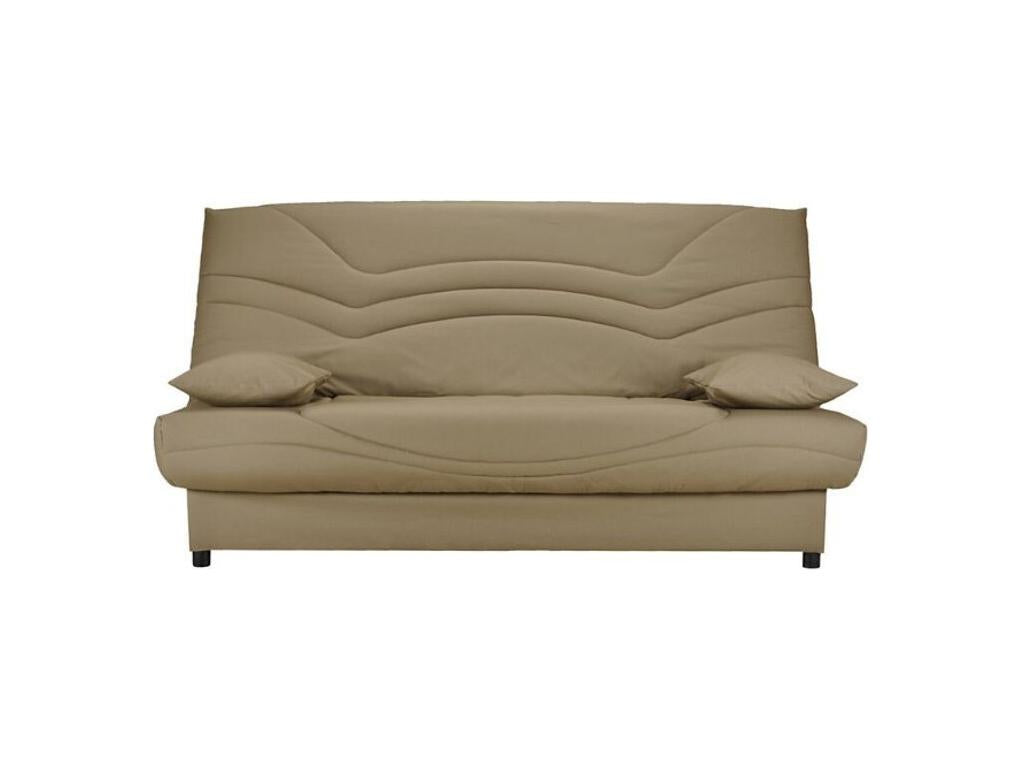 Banquette Clic Clac tissu matelas Lumenao 13cm avec coffre de rangement Lumenao 130x190-Couleur Jaune Lumenao HTVL97639