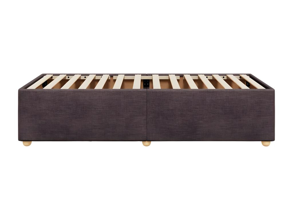 Cadre de lit Marron foncé 90x190 cm Zensova JVQT14353