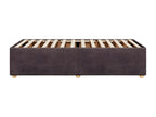 Cadre de lit Marron foncé 90x190 cm Zensova JVQT14353