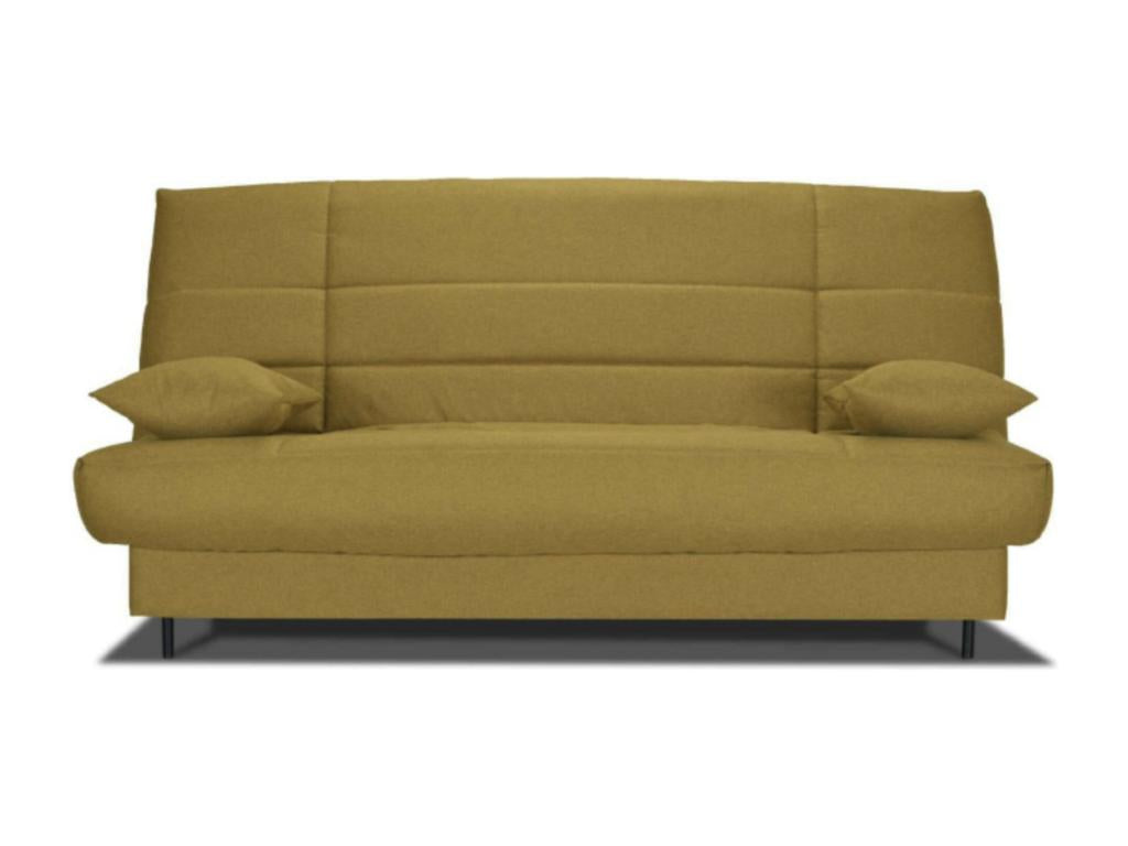 Banquette Lumenao tissu 130x190 matelas Lumenao 14cm avec rangement Zéa-Couleur Gris Souris JFLS33140