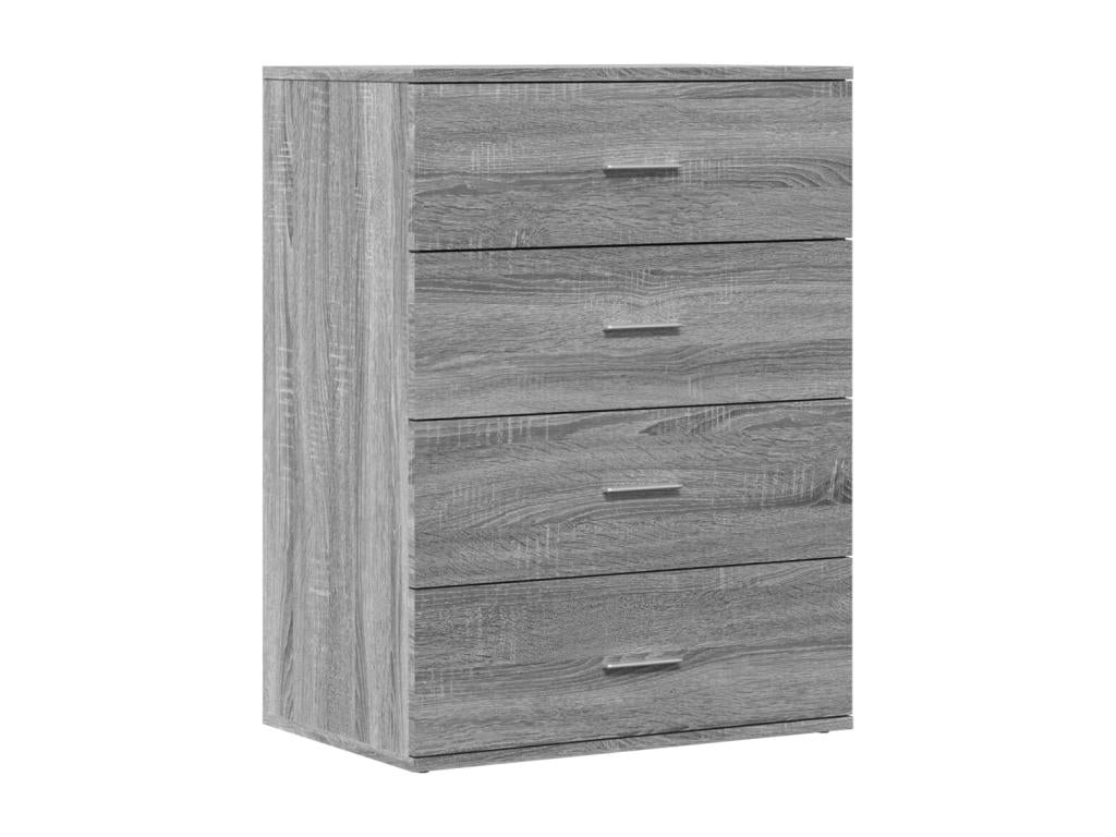 Buffet Lumenao gris 60x39x80 cm bois d'ingénierie RLAW79043