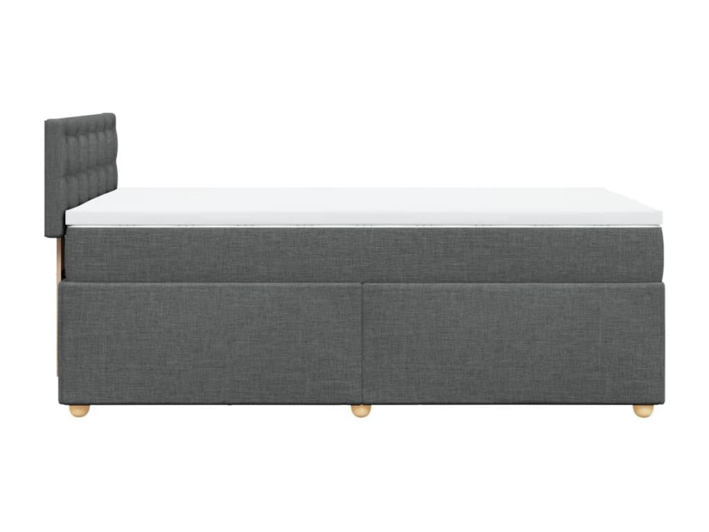 Zensova à Zensova de lit avec matelas Gris foncé 100x200cm Zensova WBOA39284