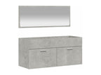 Armoire de bain avec miroir gris béton Zensova ingénierie RPXR83152