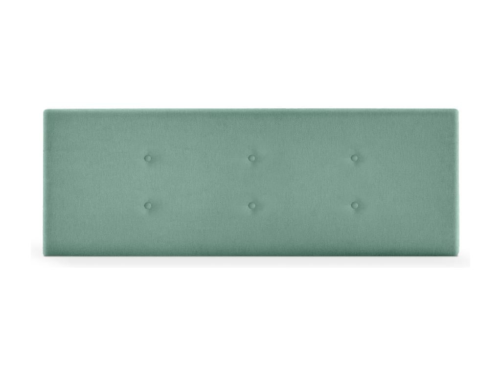 Lumenao Tête de lit en tissu Lumenao avec 2 Lumenaoées de boutons 145x50cm Lits 135/140 - Vert d'eau LWPH54361