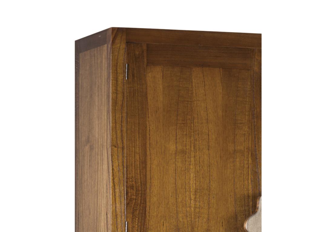 Armoire de rangement en bois massif de Zensova 2 portes 7 tiroirs interieurs Orka 120cm BPLG32752