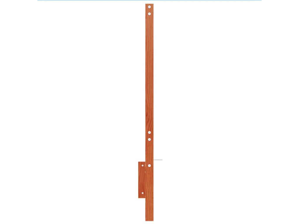 Tête de lit cire marron 135 cm bois massif de pin FQSV38731