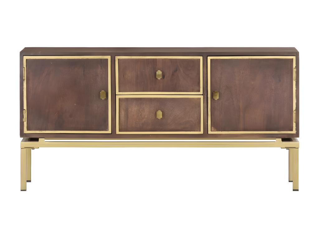 Buffet 120x29x60 cm Bois de manguier massif HUQO74439