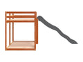 Lit superposé avec toboggan/échelle 90x200 cm bois pin massif SVOU27024