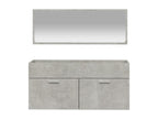 Armoire de bain avec miroir gris béton Zensova ingénierie RPXR83152
