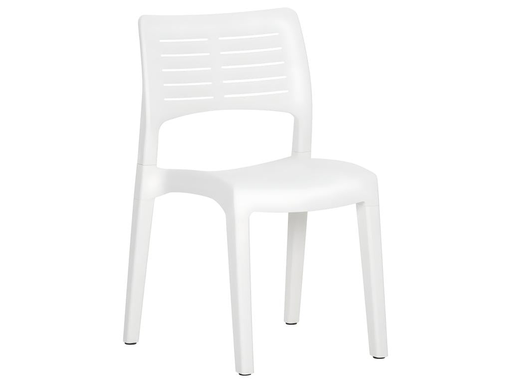 Chaises de jardin lot de 2 Blanc Polypropylène WFSP36575