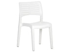 Chaises de jardin lot de 2 Blanc Polypropylène WFSP36575