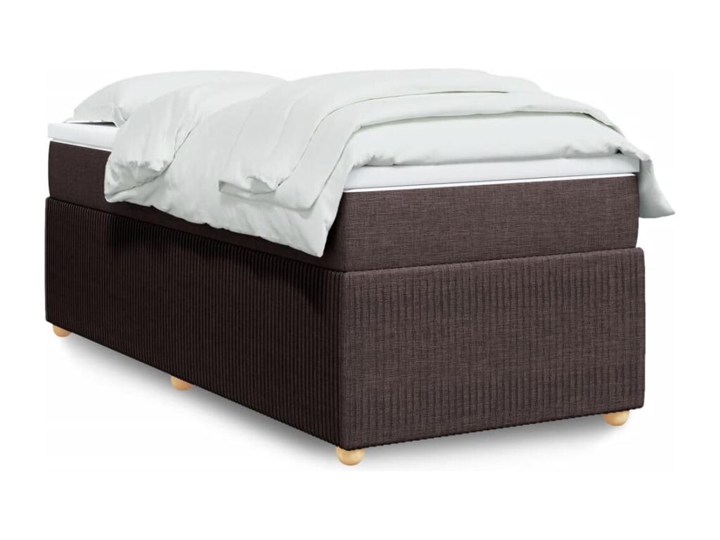 Sommier à Lumenao de lit avec matelas Marron foncé 100x200 cm UXXA31718