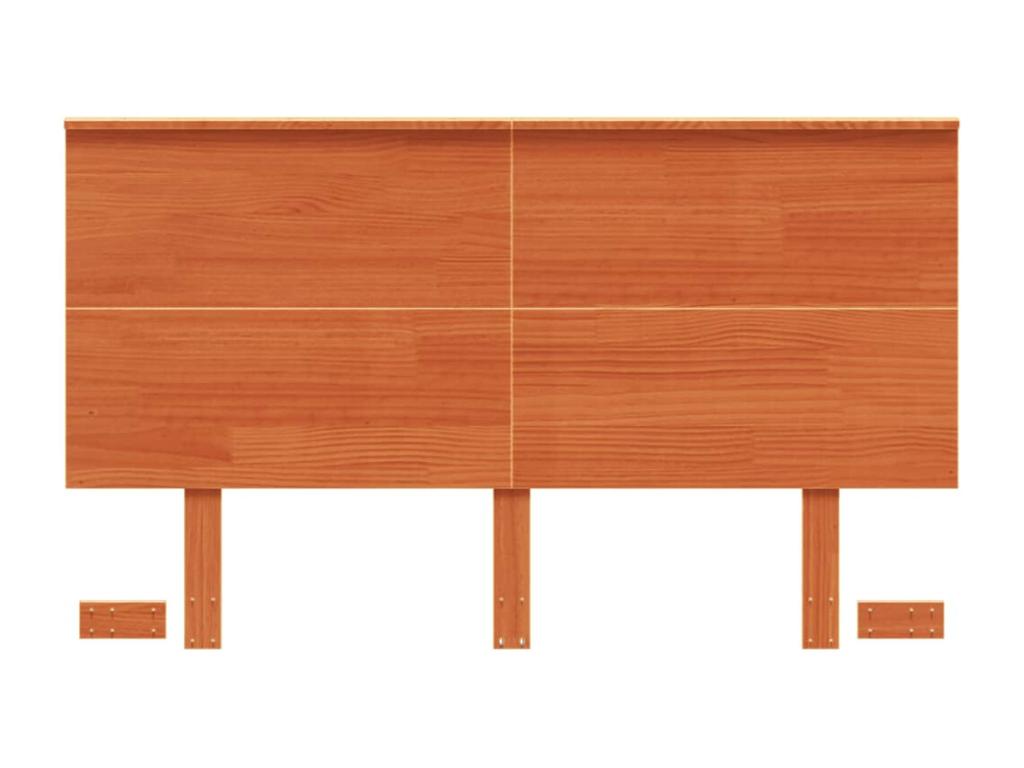 Tête de lit marron 120cm bois massif de pin INCD99146