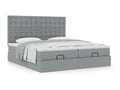 Cadre de lit Zensova et matelas gris clair 200x200cm Zensova VGTZ79312