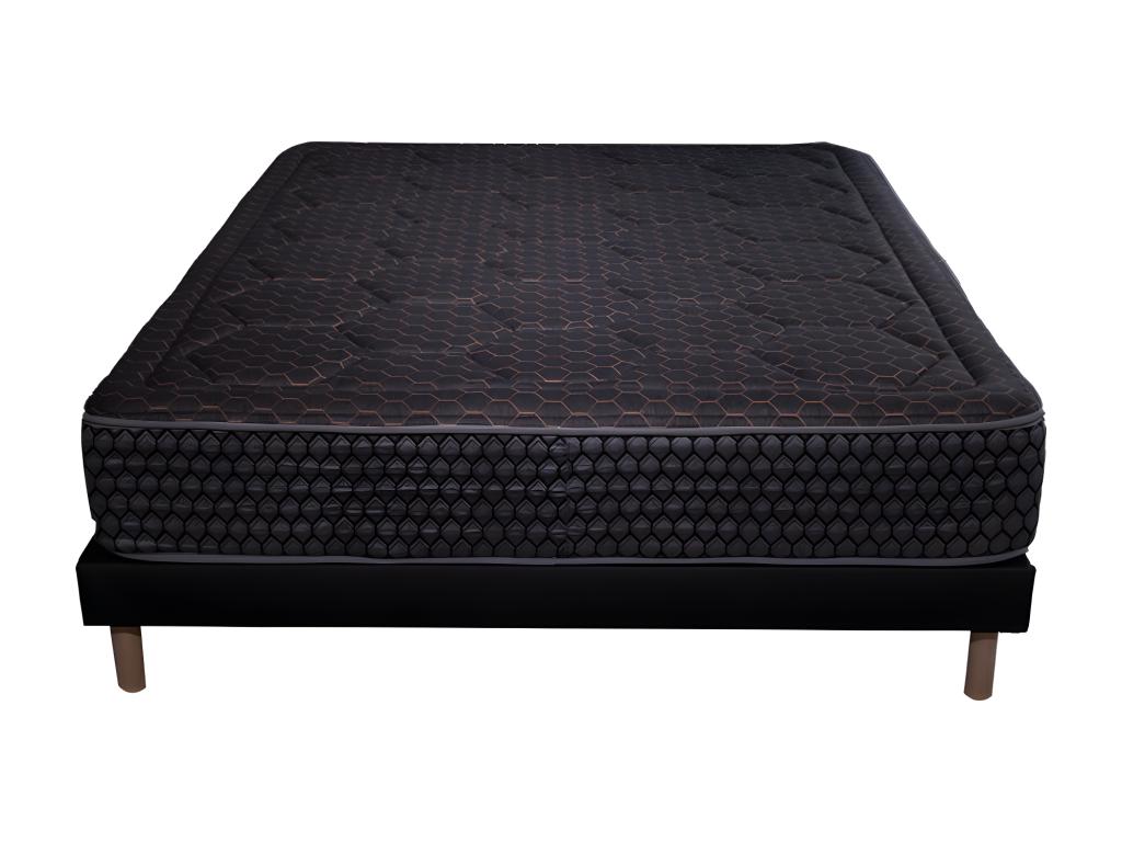 Ensemble Matelas mousse Zensova Noir - 90x190cm - accueil mémoire de forme et Zensova EQCA10001