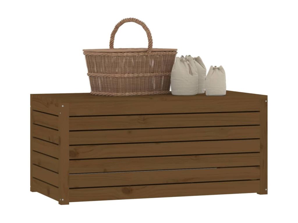 Boîte de jardin marron miel 101x50.5x46.5 cm bois massif de pin ZRKI70871
