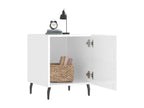 Tables de chevet 2 pcs blanc brillant 40x40x50 cm YXVS68898